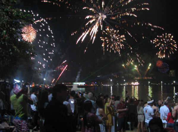 Les photos des feux d'artifices de la nuit de la St Sylvestre à Pattaya